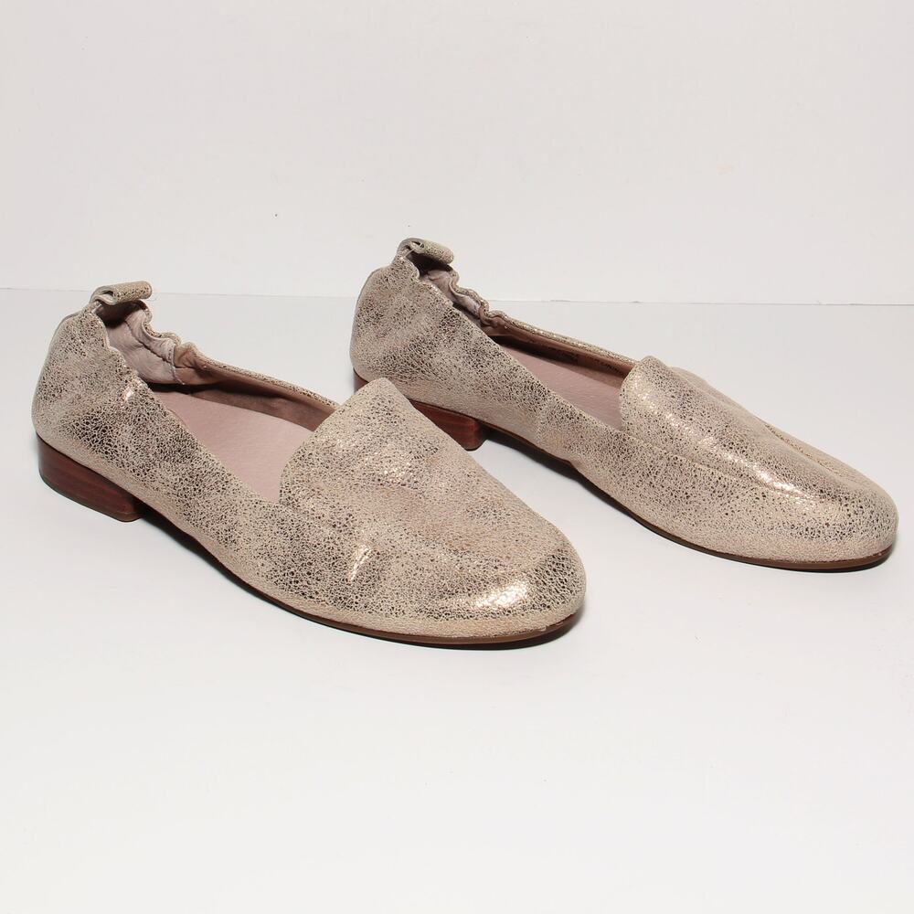 Abeo Bio System Jean II Gold metallic leather flats Size 7.5N (Narrow)